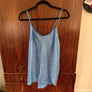 Victoria secret blue satin romper